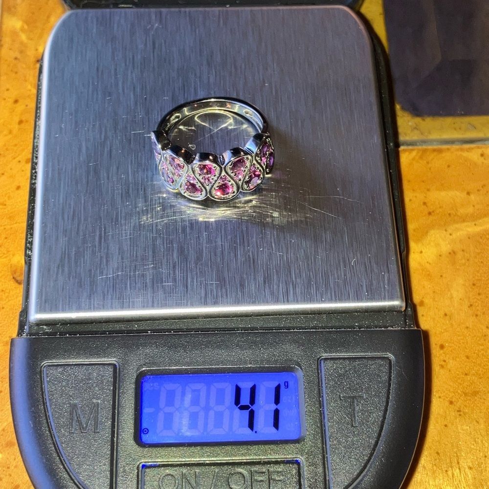 Natural Raspberry Garnet Ring Size 6 - Picture 10 of 10